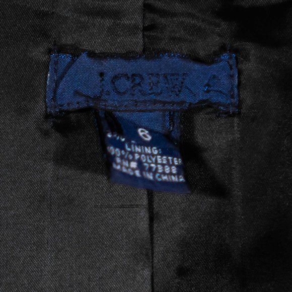 J. Crew Women's Blazer Black Wool Stretch One Button Work Career Suit Jacket 6 - Picture 3 of 10